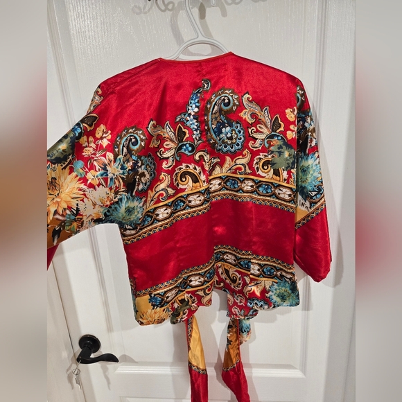 Satin Wrap Shirt. - Picture 7 of 9